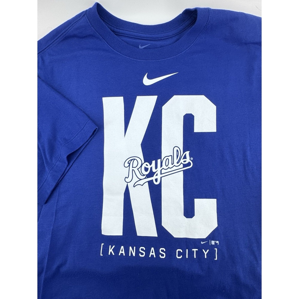 New Nike Kansas City Royals Short Sleeve Shirt Size Men's Medium